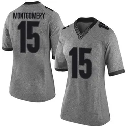 Women's Nike Ryan Montgomery Georgia Bulldogs Limited Gray Football College Jersey