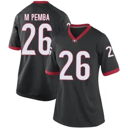 Women's Nike Samuel M'Pemba Georgia Bulldogs Game Black Football College Jersey