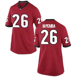 Women's Nike Samuel M'Pemba Georgia Bulldogs Game Red Football College Jersey