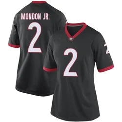 Women's Nike Smael Mondon Jr. Georgia Bulldogs Replica Black Football College Jersey