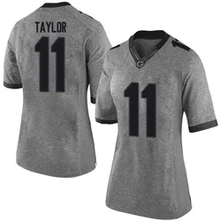 Women's Nike Talyn Taylor Georgia Bulldogs Limited Gray Football College Jersey