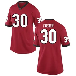 Women's Nike Terrell Foster Georgia Bulldogs Game Red Football College Jersey