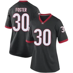 Women's Nike Terrell Foster Georgia Bulldogs Replica Black Football College Jersey