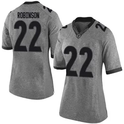 Women's Nike Todd Robinson Georgia Bulldogs Limited Gray Football College Jersey