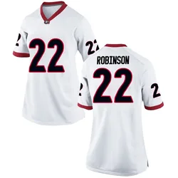 Women's Nike Todd Robinson Georgia Bulldogs Replica White Football College Jersey