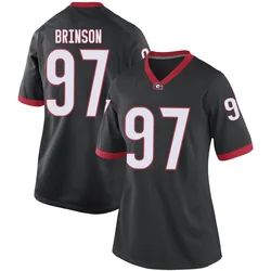 Women's Nike Warren Brinson Georgia Bulldogs Game Black Football College Jersey
