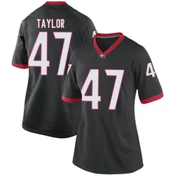 Women's Nike Will Taylor Georgia Bulldogs Game Black Football College Jersey