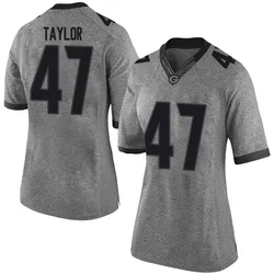 Women's Nike Will Taylor Georgia Bulldogs Limited Gray Football College Jersey