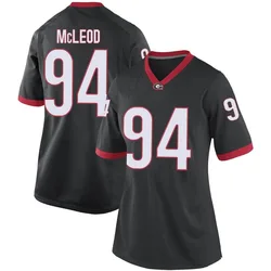Women's Nike Xzavier McLeod Georgia Bulldogs Replica Black Football College Jersey