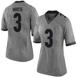 Women's Nike Zamir White Georgia Bulldogs Limited White Gray Football College Jersey