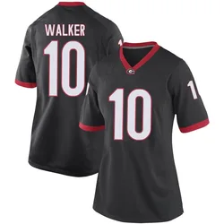 Women's Nike Zayden Walker Georgia Bulldogs Game Black Football College Jersey