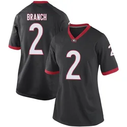 Women's Nike Zion Branch Georgia Bulldogs Game Black Football College Jersey