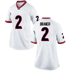 Women's Nike Zion Branch Georgia Bulldogs Game White Football College Jersey
