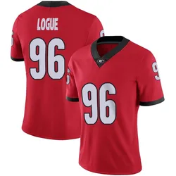 Women's Nike Zion Logue Georgia Bulldogs Limited Red Football Jersey