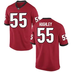 Youth Nike Bo Hughley Georgia Bulldogs Replica Red Football College Jersey