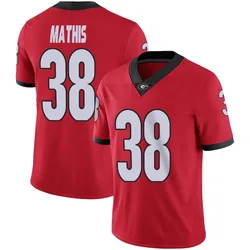 Youth Nike Brandon Mathis Georgia Bulldogs Limited Red Football Jersey