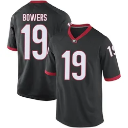 Youth Brock Bowers Georgia Bulldogs Replica Black Football College Jersey