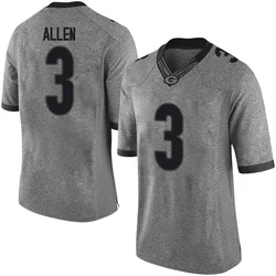 Youth Nike CJ Allen Georgia Bulldogs Limited Gray Football College Jersey