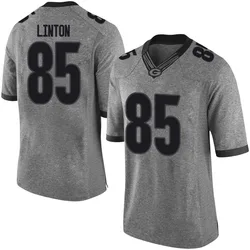 Youth Nike Chase Linton Georgia Bulldogs Limited Gray Football College Jersey