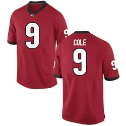 Youth Nike Chris Cole Georgia Bulldogs Replica Red Football College Jersey