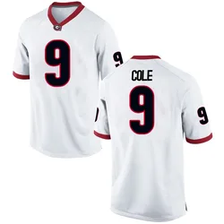 Youth Nike Chris Cole Georgia Bulldogs Replica White Football College Jersey