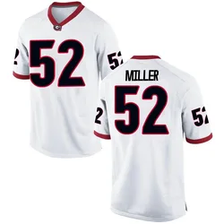 Youth Nike Christen Miller Georgia Bulldogs Game White Football College Jersey