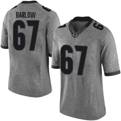 Youth Nike Clinton Barlow Georgia Bulldogs Limited Gray Football College Jersey