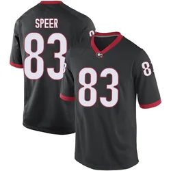 Youth Nike Cole Speer Georgia Bulldogs Replica Black Football College Jersey