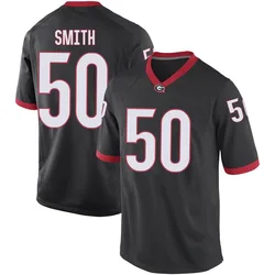 Youth Nike Cortez Smith Georgia Bulldogs Game Black Football College Jersey