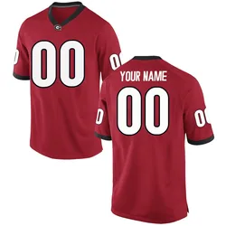 Youth Nike Custom Georgia Bulldogs Game Red Football College Jersey