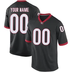 Youth Nike Custom Georgia Bulldogs Replica Black Football College Jersey