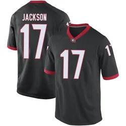 Youth Nike Dan Jackson Georgia Bulldogs Game Black Football College Jersey