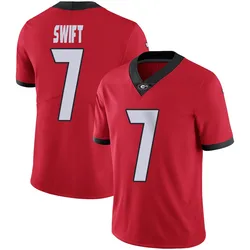Youth Nike Dandre Swift Georgia Bulldogs Limited Red Football Jersey