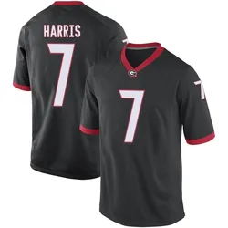 Youth Nike Daniel Harris Georgia Bulldogs Replica Black Football College Jersey