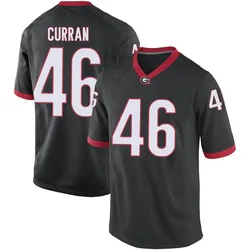 Youth Nike Danny Curran Georgia Bulldogs Game Black Football College Jersey