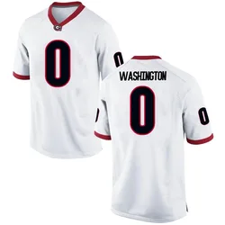 Youth Nike Darnell Washington Georgia Bulldogs Game White Football College Jersey