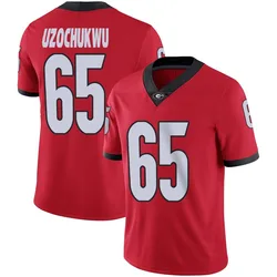 Youth Nike Dennis Uzochukwu Georgia Bulldogs Limited Red Football Jersey