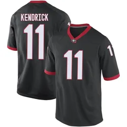 Youth Nike Derion Kendrick Georgia Bulldogs Game Black Football College Jersey