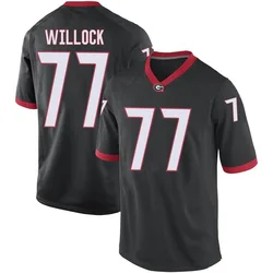 Youth Nike Devin Willock Georgia Bulldogs Replica Black Football College Jersey