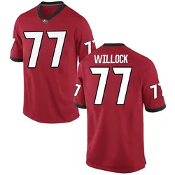 Youth Nike Devin Willock Georgia Bulldogs Replica Red Football College Jersey