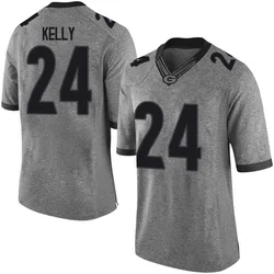 Youth Nike Dominick Kelly Georgia Bulldogs Limited Gray Football College Jersey