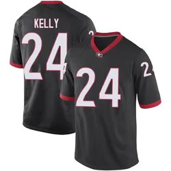 Youth Nike Dominick Kelly Georgia Bulldogs Replica Black Football College Jersey