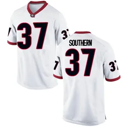 Youth Nike Drew Southern Georgia Bulldogs Game White Football College Jersey