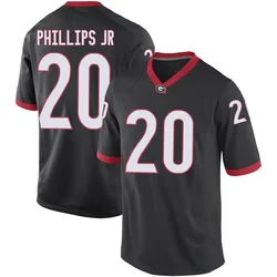Youth Nike Dwight Phillips Jr Georgia Bulldogs Game Black Football College Jersey