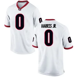 Youth Nike Gabe Harris Jr. Georgia Bulldogs Replica White Football College Jersey