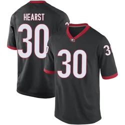 Youth Nike Gannon Hearst Georgia Bulldogs Game Black Football College Jersey