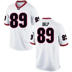 Youth Nike Henry Delp Georgia Bulldogs Game White Football College Jersey