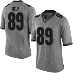 Youth Nike Henry Delp Georgia Bulldogs Limited Gray Football College Jersey