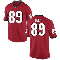 Youth Nike Henry Delp Georgia Bulldogs Replica Red Football College Jersey