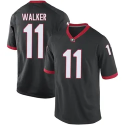 Youth Nike Jalon Walker Georgia Bulldogs Replica Black Football College Jersey